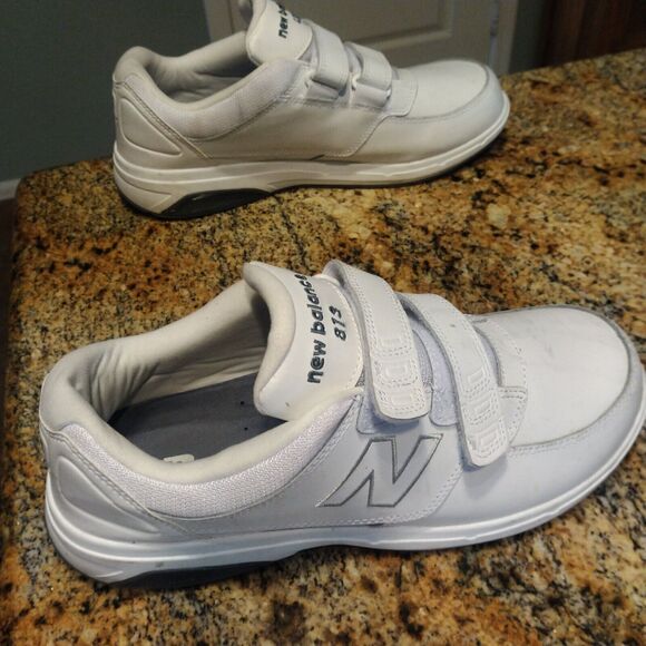 New Balance 813 White Men\'s Casual Hook and Loop Strap Sneakers MW813HWT Size 9 main image 5